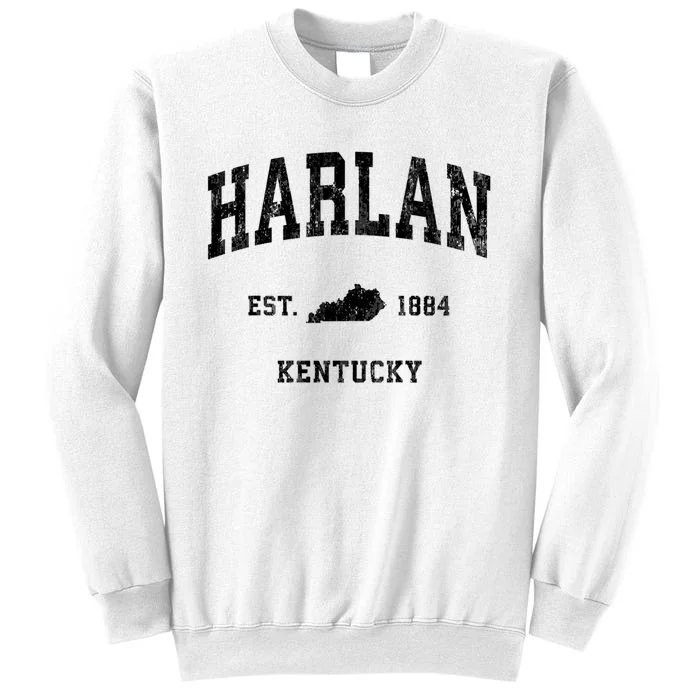 Harlan Kentucky Ky Vintage Established Athletic Sports Design Sweatshirt