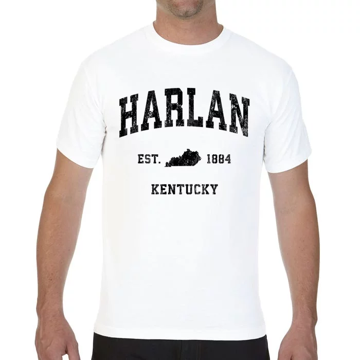 Harlan Kentucky Ky Vintage Established Athletic Sports Design Comfort Colors T-Shirt