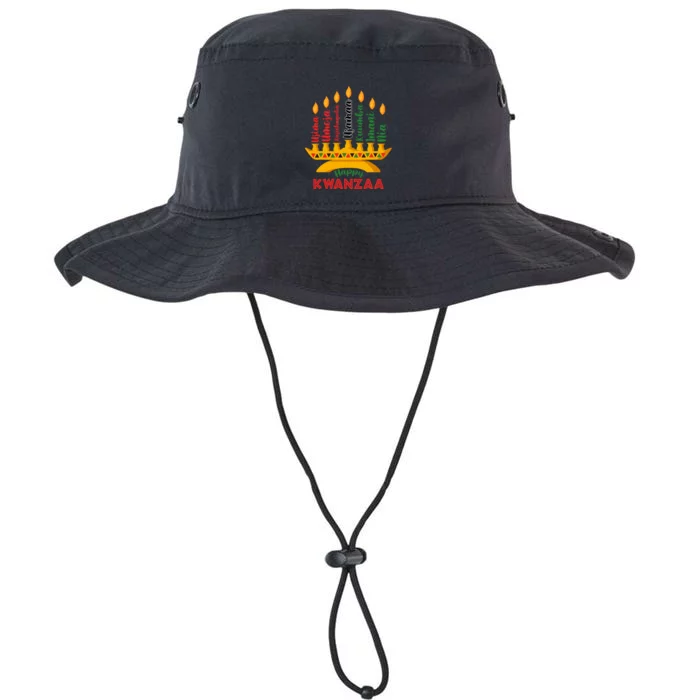 Happy Kwanzaa Kinara Seven Candles Principles Of Kwanzaa Legacy Cool Fit Booney Bucket Hat