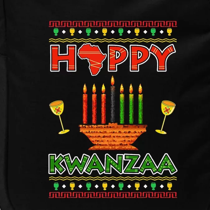 Happy Kwanzaa Kinara Candles African American Christmas Xmas Impact Tech Backpack