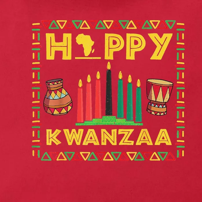 Happy Kwanzaa Kinara Candles Principles African American Zip Tote Bag