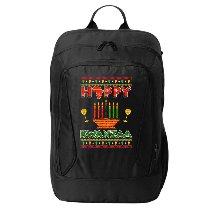 Happy Kwanzaa Kinara Candles African American Christmas Xmas City Backpack