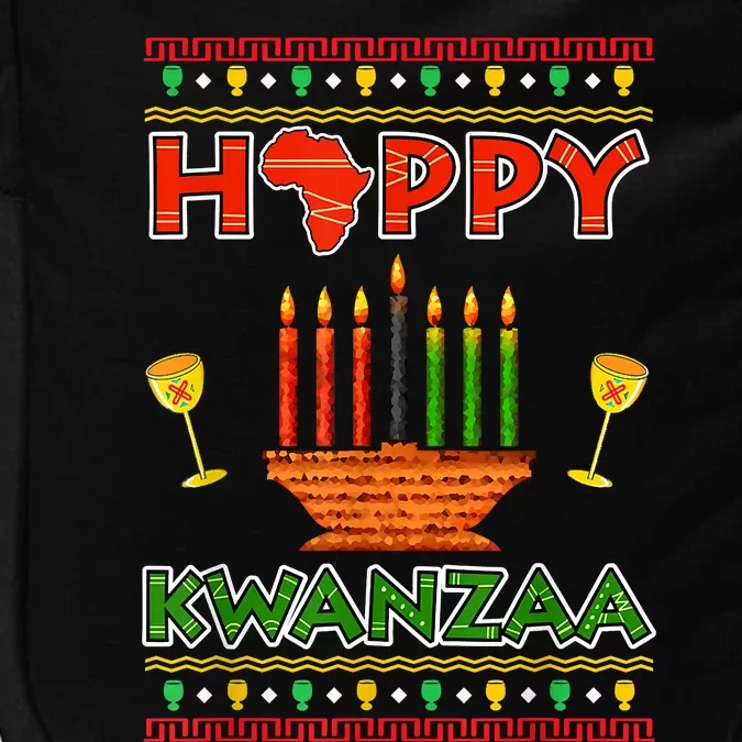 Happy Kwanzaa Kinara Candles African American Christmas Xmas Impact Tech Backpack