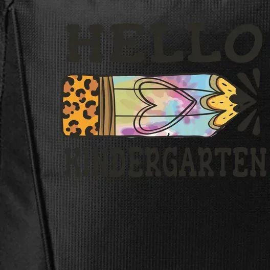 Hello Kindergarten Leopard Tie Dye Pencil City Backpack