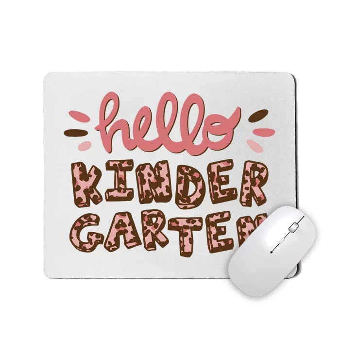 Hello Kindergarten Leopard Cute Mousepad