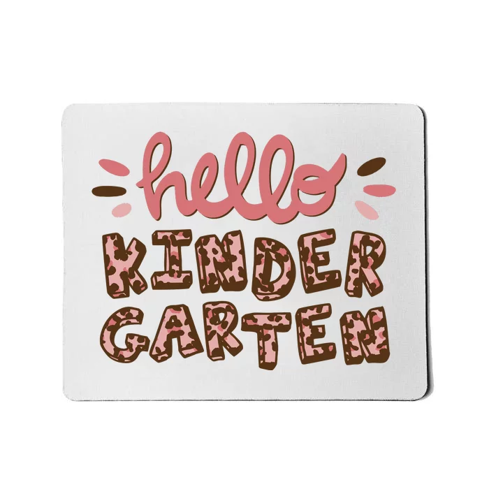 Hello Kindergarten Leopard Cute Mousepad