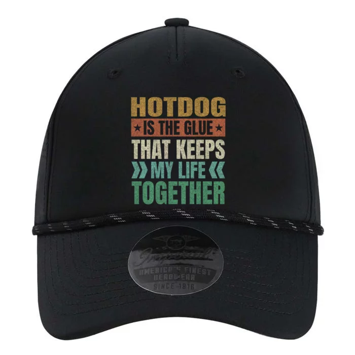 Hotdog Keeps My Life Together Sausage Funny Meat Lover Humor Gift Performance The Dyno Cap