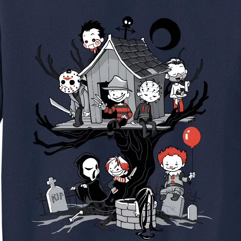 Halloween Kids Movie Famous Killers Tree House Horror Character Tall Sweatshirt