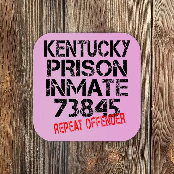 Halloween Kentucky Prisoner Party Costume Coaster