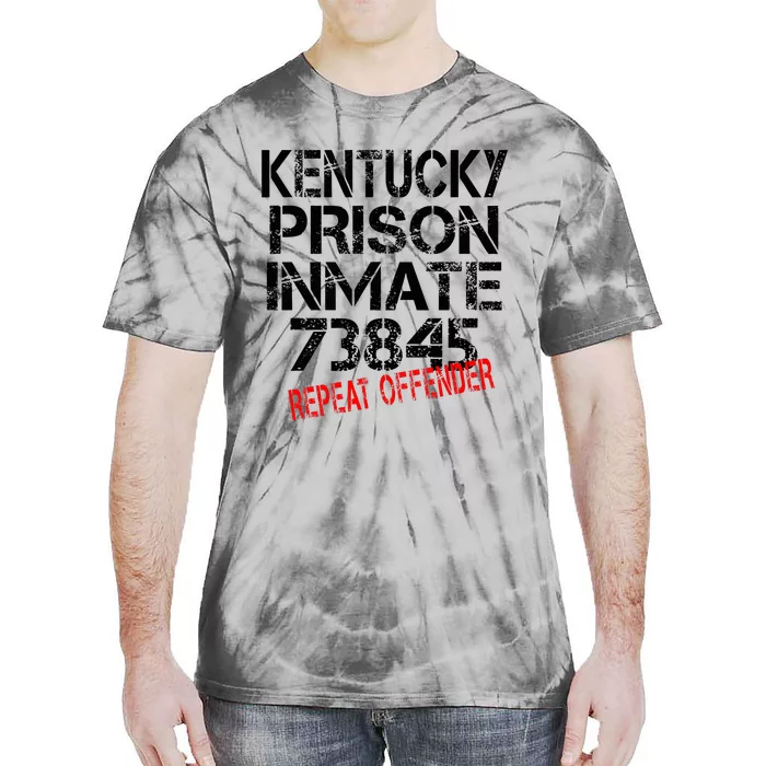 Halloween Kentucky Prisoner Party Costume Tie-Dye T-Shirt