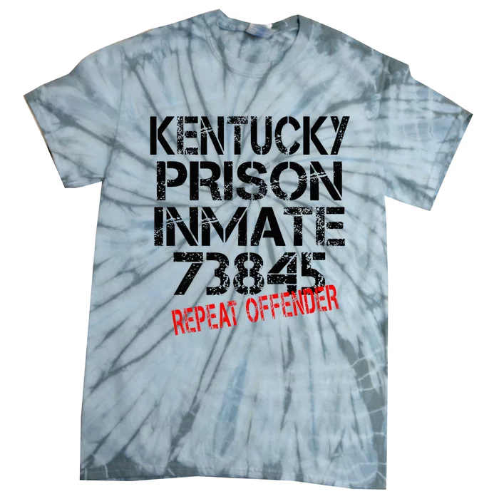 Halloween Kentucky Prisoner Party Costume Tie-Dye T-Shirt