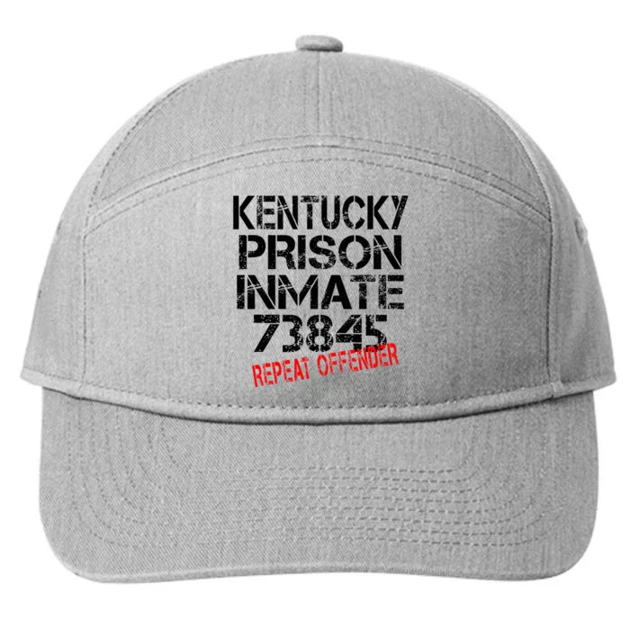 Halloween Kentucky Prisoner Party Costume 7-Panel Snapback Hat