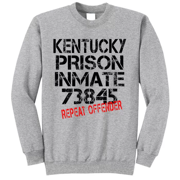 Halloween Kentucky Prisoner Party Costume Tall Sweatshirt