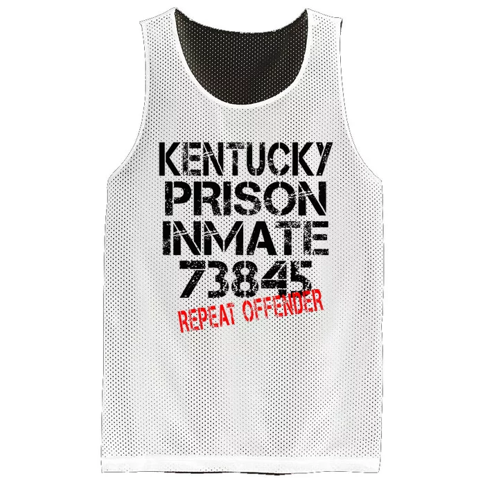 Halloween Kentucky Prisoner Party Costume Mesh Reversible Basketball Jersey Tank