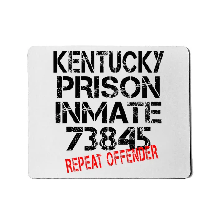 Halloween Kentucky Prisoner Party Costume Mousepad