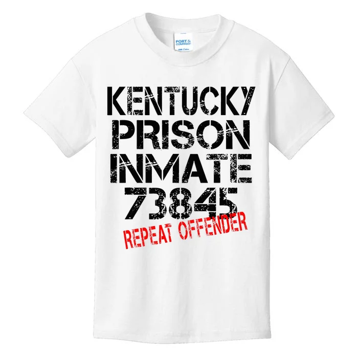 Halloween Kentucky Prisoner Party Costume Kids T-Shirt