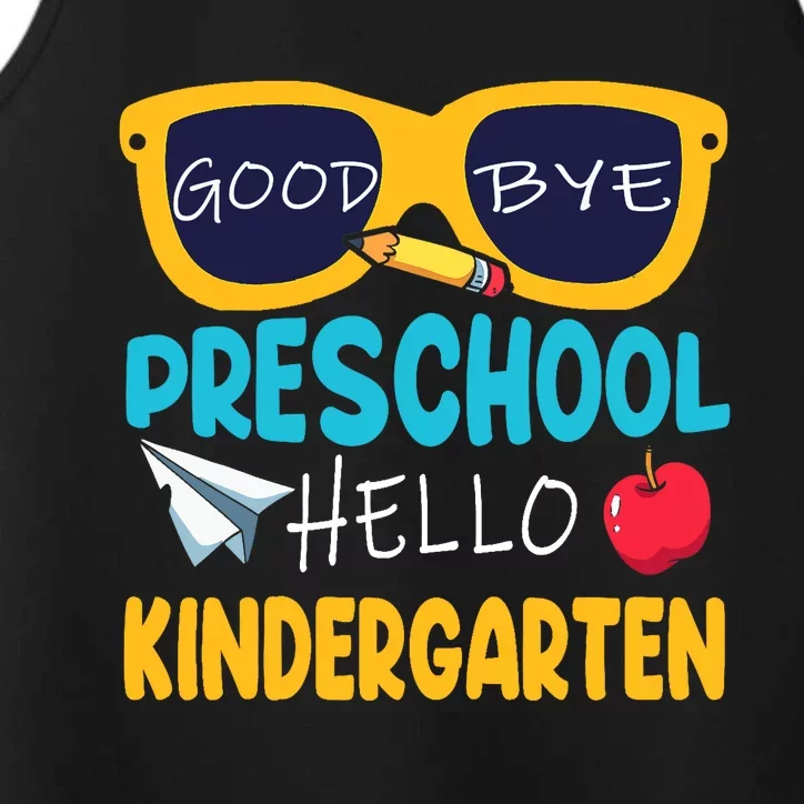 Hello Kindergarten Prek Grad Goodbye Preschool Graduation Performance Tank