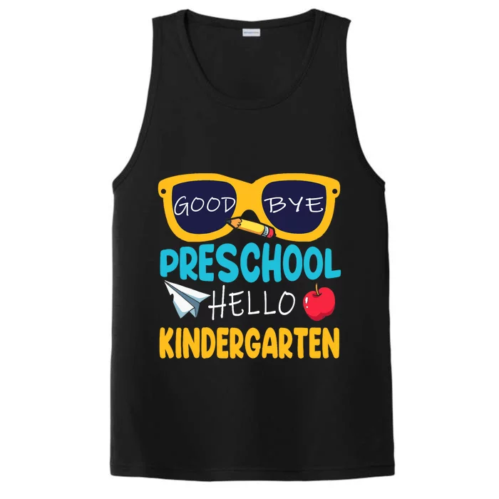 Hello Kindergarten Prek Grad Goodbye Preschool Graduation Performance Tank