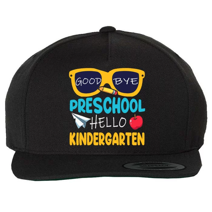 Hello Kindergarten Prek Grad Goodbye Preschool Graduation Wool Snapback Cap