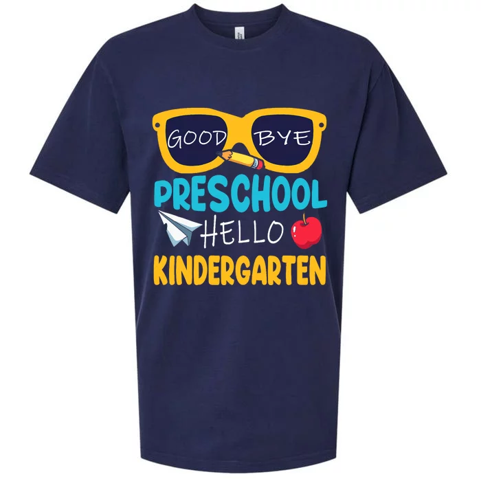 Hello Kindergarten Prek Grad Goodbye Preschool Graduation Sueded Cloud Jersey T-Shirt