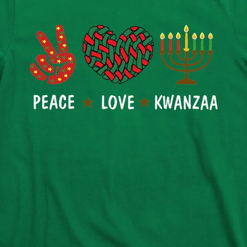 Happy Kwanzaa Peace Love Kwanzaa African T-Shirt