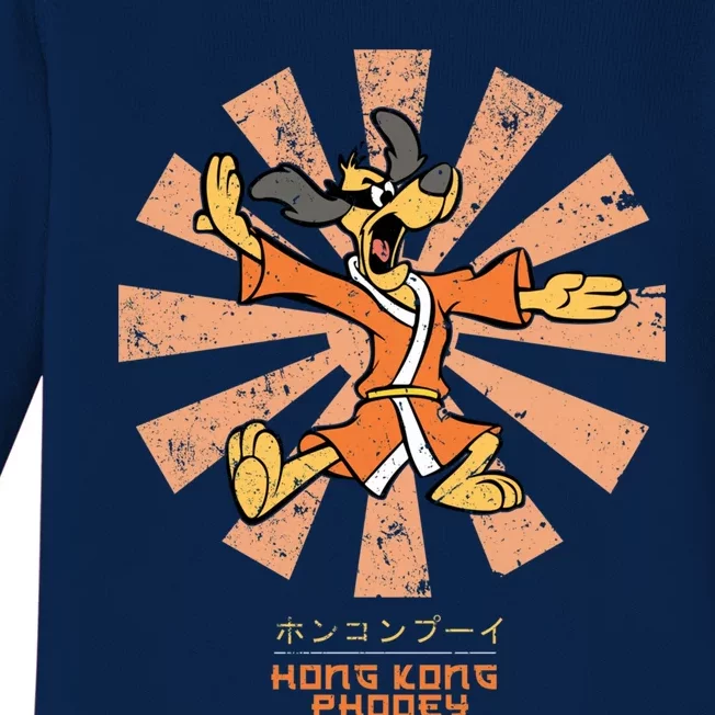 Hong Kong Phooey Retro Japanese Baby Long Sleeve Bodysuit