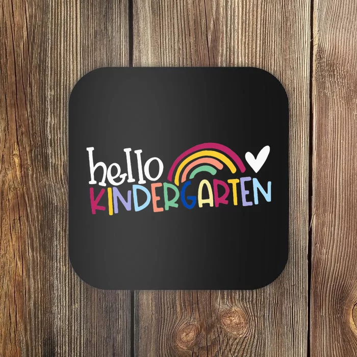 Hello Kindergarten Rainbow Back To School Coaster