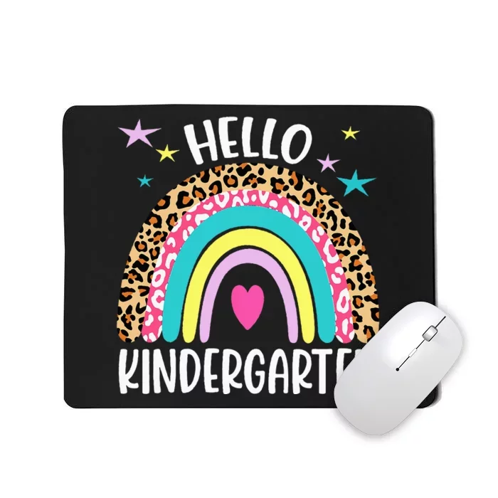 Hello Kindergarten Rainbow Back To School Teacher Student Mousepad