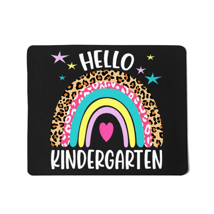 Hello Kindergarten Rainbow Back To School Teacher Student Mousepad