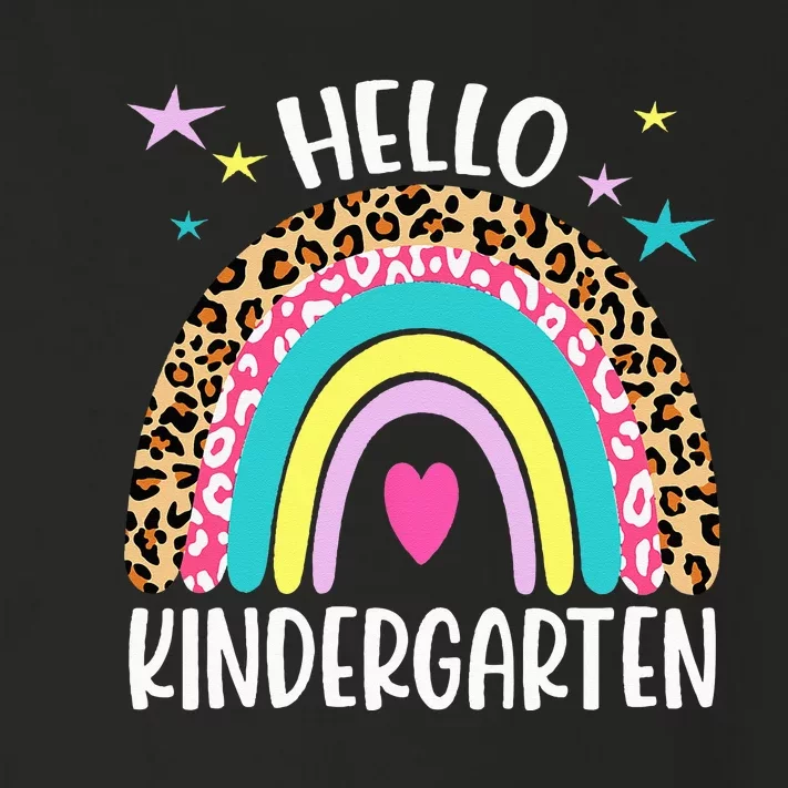 Hello Kindergarten Rainbow Back To School Teacher Student Toddler Long Sleeve Shirt