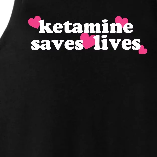 Hazel Ketamine Saves Lives Ladies Tri-Blend Wicking Tank