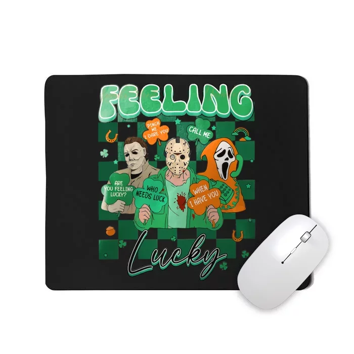 Horror Killer St Patrick's Day Ghostface Scream Horror Patrick's Day Character Mousepad