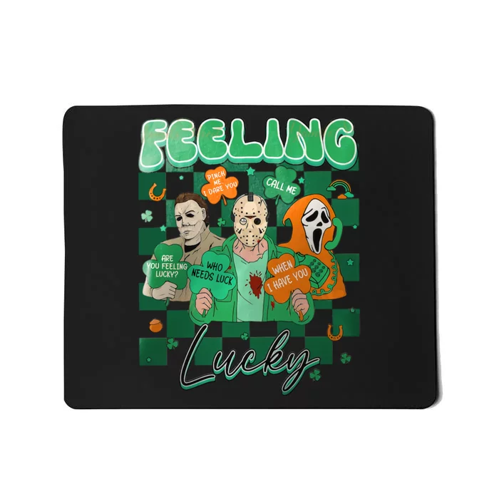 Horror Killer St Patrick's Day Ghostface Scream Horror Patrick's Day Character Mousepad