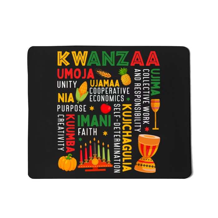 Happy Kwanzaa Seven Principles Of Kwanzaa Mousepad