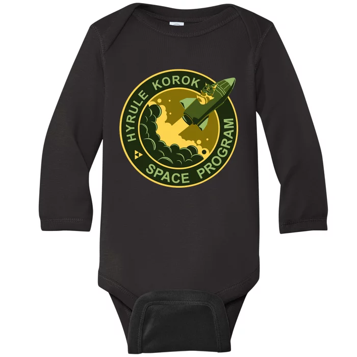 Hyrule Korok Space Program Funny Space Exploration Baby Long Sleeve Bodysuit