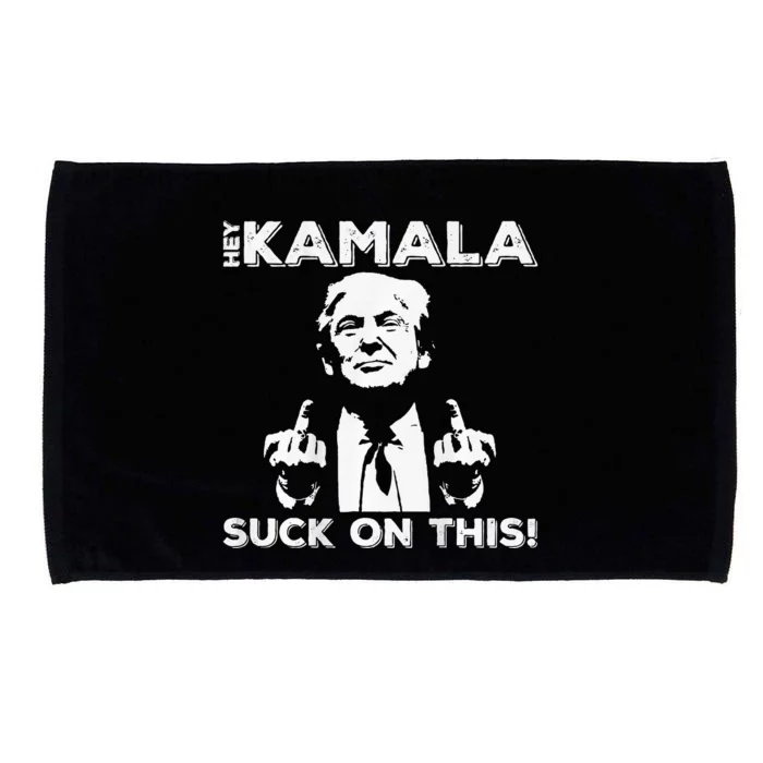 Hey Kamala Suck On This Funny Trump 2024 Microfiber Hand Towel