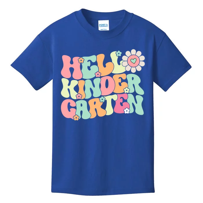 Hello Kindergarten Team Kinder Teacher Back To School Gift Kids T-Shirt