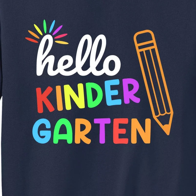 Hello Kindergarten Team Kinder Back To School Teacher Sweatshirt