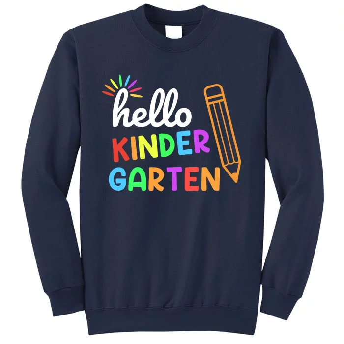 Hello Kindergarten Team Kinder Back To School Teacher Sweatshirt