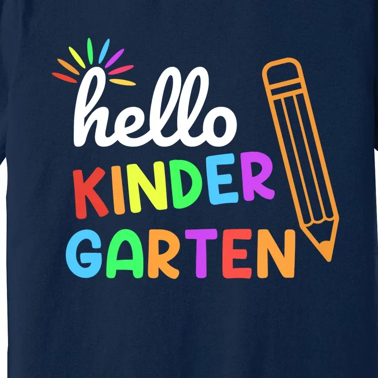 Hello Kindergarten Team Kinder Back To School Teacher Premium T-Shirt