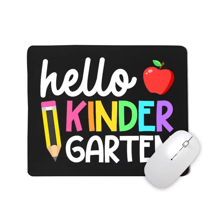 Hello Kindergarten Team Kinder Back To School Teacher Mousepad