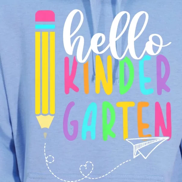 Hello Kindergarten Team Kinder Back To School Teacher Unisex Surf Hoodie