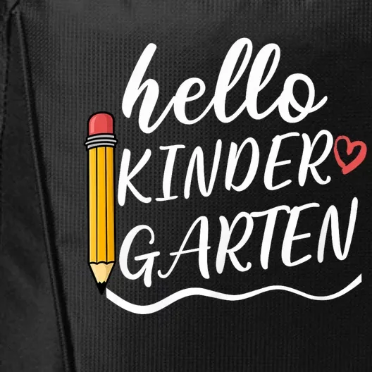 Hello Kindergarten Team Kinder Back To School Teacher City Backpack