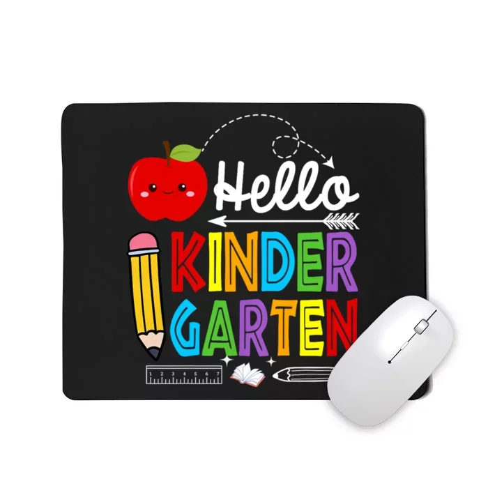 Hello Kindergarten Team Kinder Back To School Teacher Mousepad