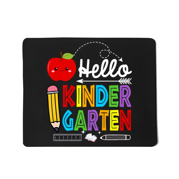 Hello Kindergarten Team Kinder Back To School Teacher Mousepad