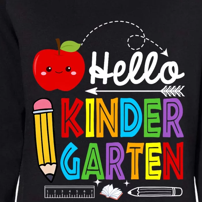 Hello Kindergarten Team Kinder Back To School Teacher Womens California Wash Sweatshirt