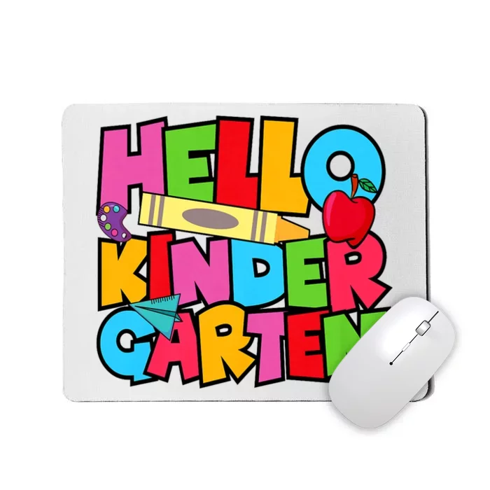 Hello Kindergarten Team Kinder Back To School Teacher Mousepad