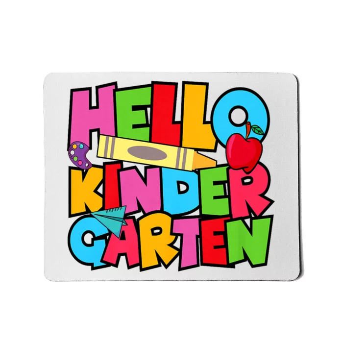 Hello Kindergarten Team Kinder Back To School Teacher Mousepad