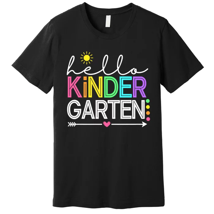 Hello Kindergarten Team Kinder Back To School Teacher Premium T-Shirt