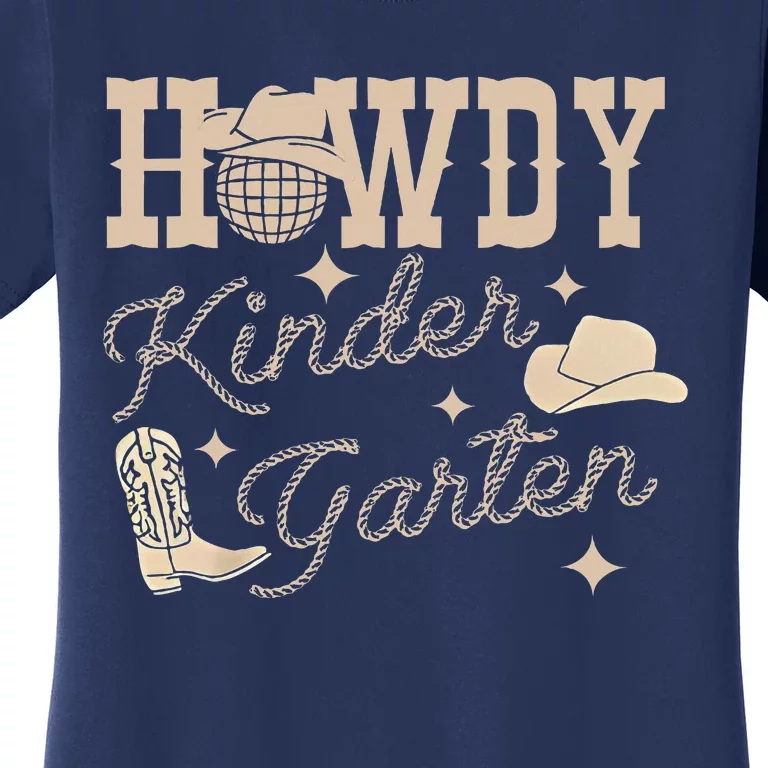 Howdy Kindergarten Teacher Rodeo Country Western Cowgirl Women's T-Shirt